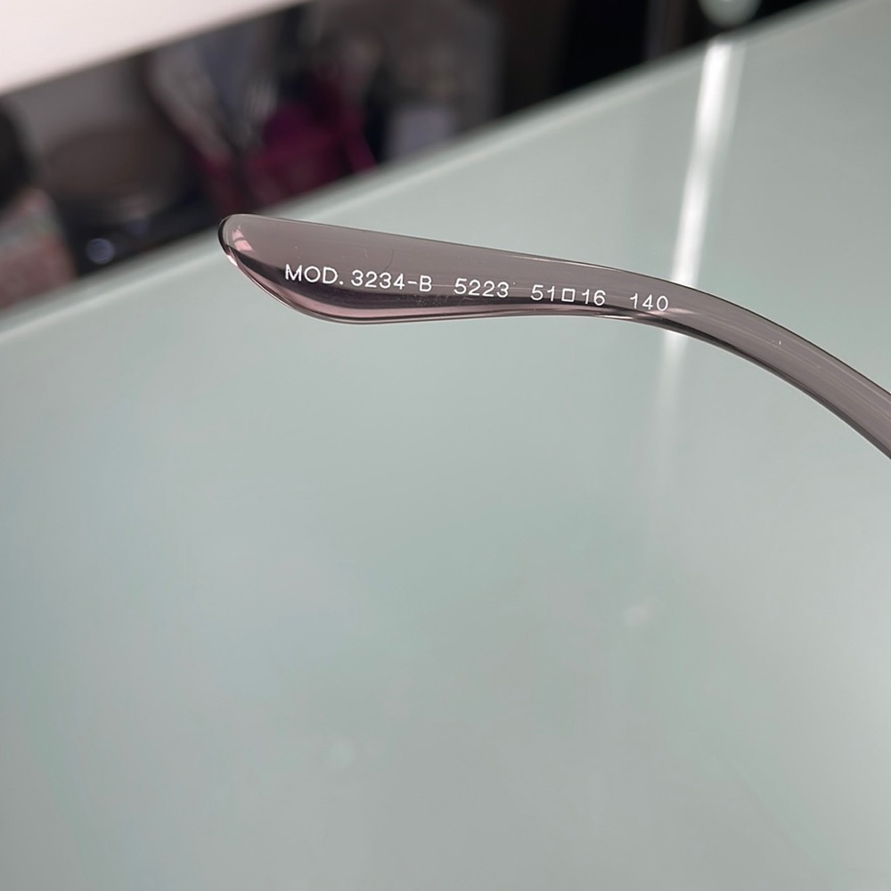 Versace round clear pink round cateye frames - Picture 5 of 7
